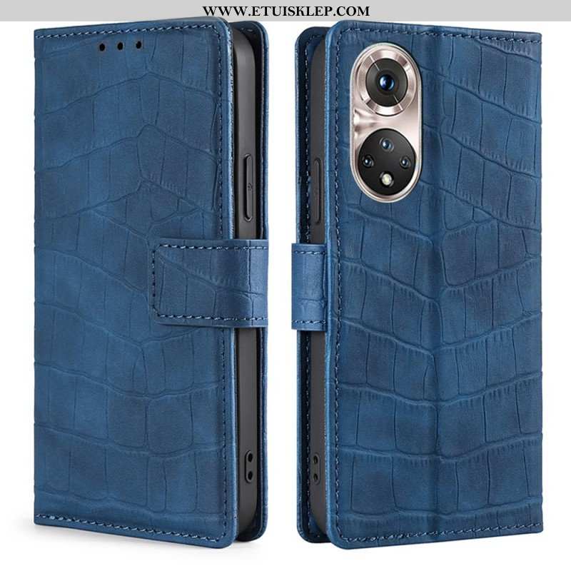 Etui Folio do Honor 50 Pro Krokodyl Pro Skin Touch